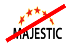 Logo Majestic o zwiększonej wysokości