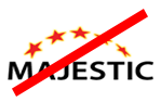 Logo Majestic o zwiększonej szerokości