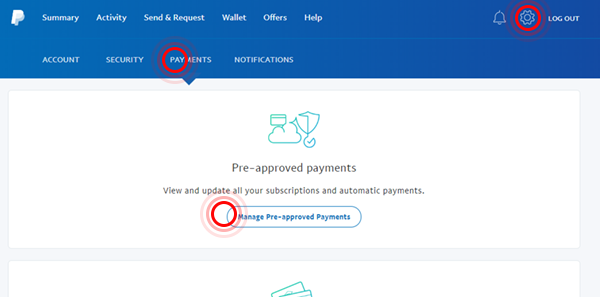 Zrzut ekranu ze wstępnie zatwierdzonej strony płatności PayPal